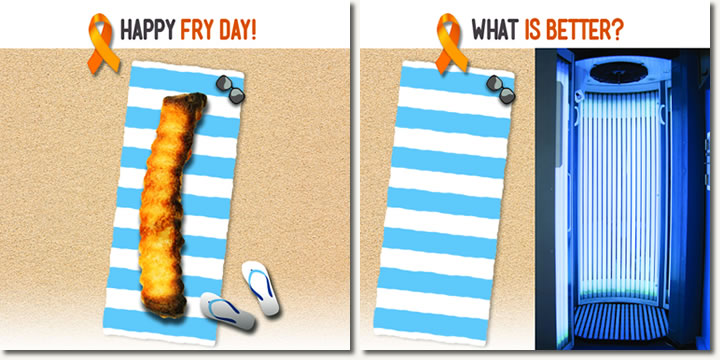 Fry Day, Tanning Bed Versus Outside