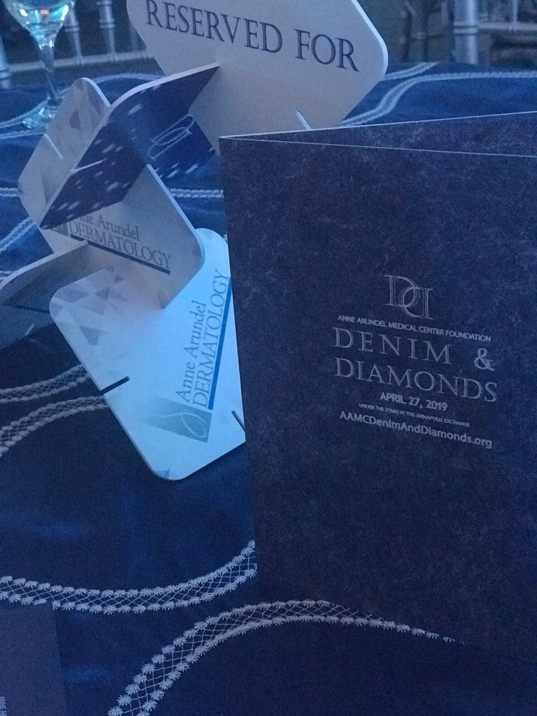 Anne Arundel Dermatology was a sponsor for the Denim and Diamonds Bash