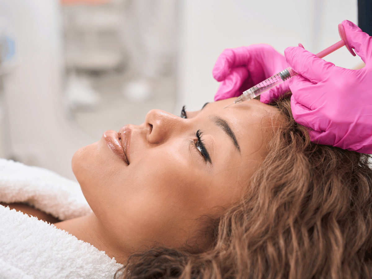 botox in forehead